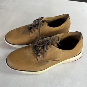Cole Haan Grand360 Shoes Mens Size 9.5 Brown Leather Lace Up Casual C33829